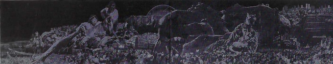 한국현대사-갑순이와 갑돌이(밑그림)의 일부. 1998 collage 각 80*104cm(8p)