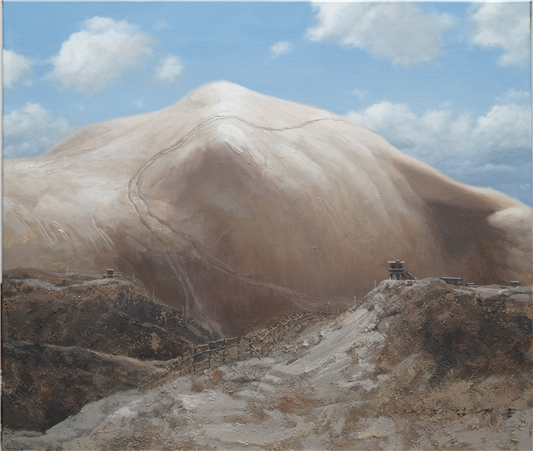 거인의잠-장막230307, 53x45.5cm, acrylic, 2023