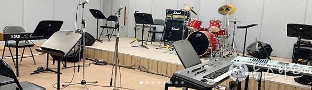 <음악공장B> 밴드연습실 전경.