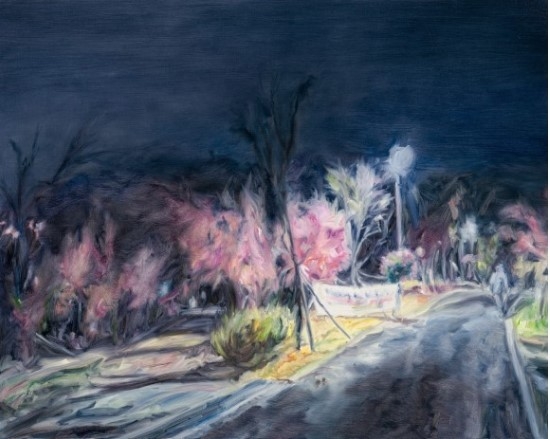 두 갈래 길, 밤의 템포, Oil on canvas, 72.7×90.9cm, 2023