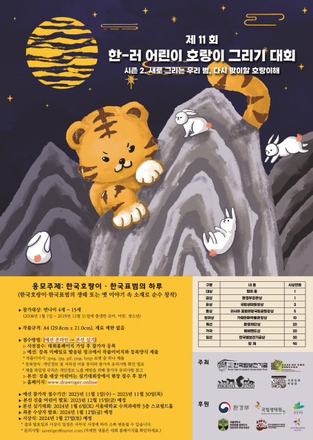 2023년 제11회 한-러 어린이 호랑이 그리기 대회 개최